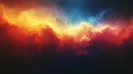Fototapeta premium Bright Cosmic Clouds in a Starry Sky with Nebula Colors Generative AI