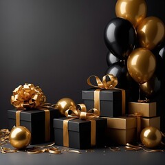 Black friday november event sale discount offer promotion shopping advertisement advertising gift card gift box special discount price flier paper shop business gold present black friday background