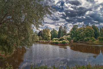 Bad Homburg, Germany – lake in the park.