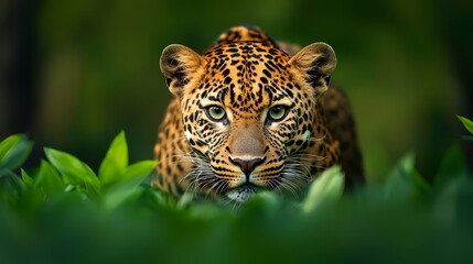 Obraz premium trees and bushes softly blurred