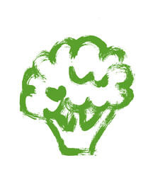 Broccoli Brush Stroke Icon