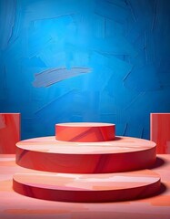 3d podium background for product showcase