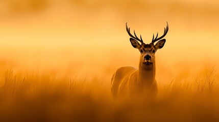 an orange-hued sunset sky
