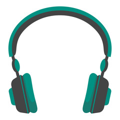 Flat Headphone illustration