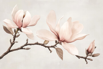 Obraz kwiat Magnolia