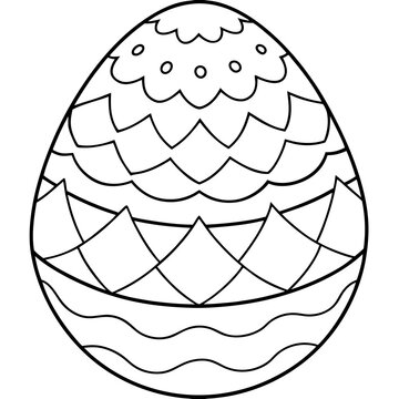 recommend clip art: garden egg coloring page line art