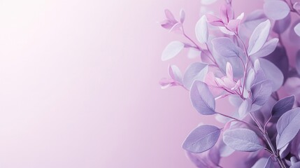 Soft light purple background with delicate lighting and subtle textures, offering a calm and inviting space for creative compositions