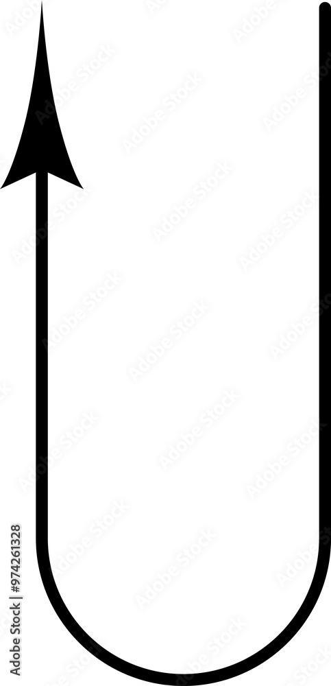 Poster groovy y2k arrow geometric element