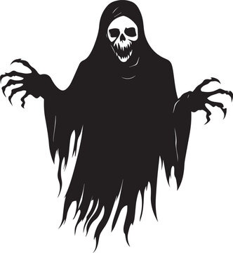 recommend clip art: Halloween Ghoul vector silhouette black
