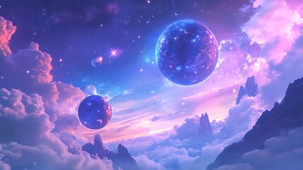 Obraz premium Celestial Dreamscape