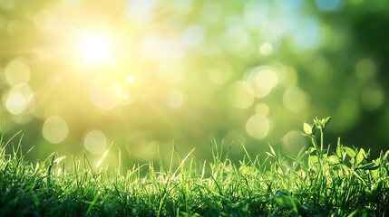 Obraz premium Sunlight Through Green Leaves