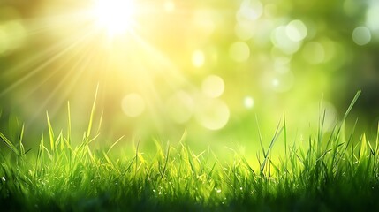 Obraz premium Sunlight Through Green Leaves