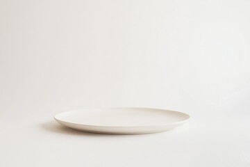 Minimalist Thin Cake Platter - Elegant Ceramic Dish for Modern Table Settings and Food Photography