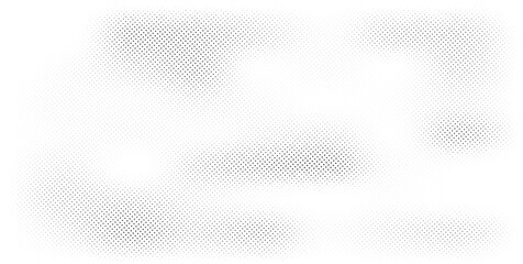 Grunge halftone background. Faded grit noise texture. White and black sand gradient.  Retro pixelated bg. Vector illustration