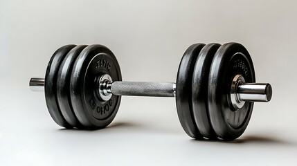 Black Barbell Weights for Fitness and Strength Training