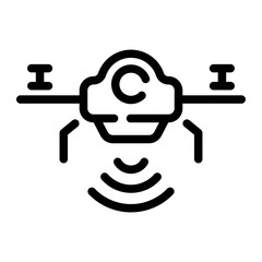 drone Line Icon