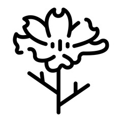flower Line Icon