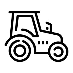 tractor Line Icon