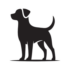 Creative dog silhouette for unique artistic media - Dog black vector
