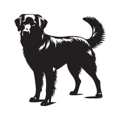 Unique dog silhouette for artistic and versatile uses - Dog black vector
