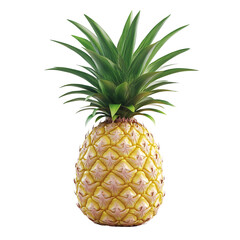 Fototapeta premium A whole pineapple isolated in transparent background
