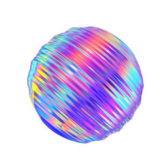 3d image. Spiral ball, mix color futurism, motion design. Bright colors, icon 3d render.