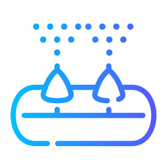 sprinkler Line Gradient Icon