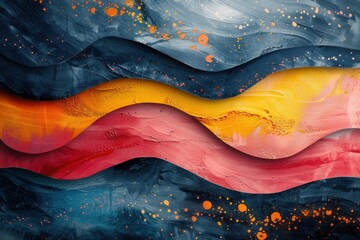 Obraz premium abstract background in colors and patterns for World Mental Health Day