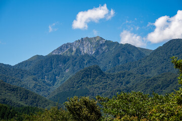 日本の鳥取県の大山のとても美しい風景