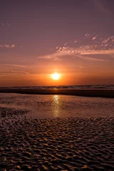 Fototapete Beautiful Sunsets in Nieuwpoort, Noordzee © Fabrice