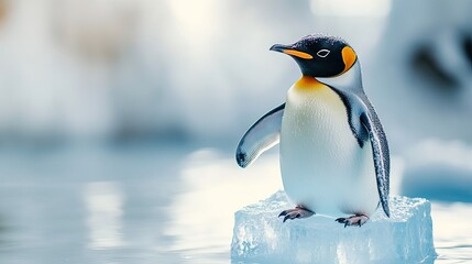 Fototapeta premium penguin in polar regions