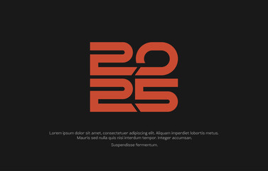 Vector 2025 logo creative concept