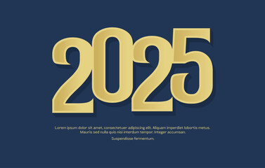 2025 design in luxurious gold color