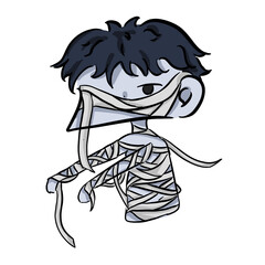 zombie halloween isolated on transparent background. png file