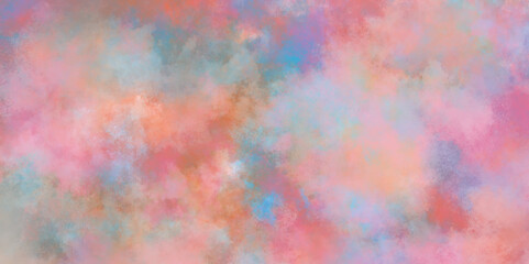 Light multicolor pastel watercolor background paper texture, Soft and cloudy Rainbow gradient watercolor background, bright Abstract brush painted watercolor drawing texture.