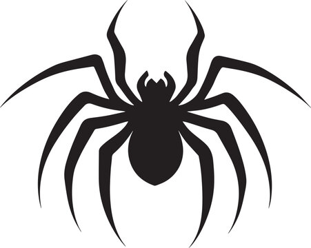 recommend clip art: Hallowen spider vector clean simple black