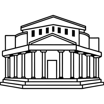recommend clip art: theater outline coloring book page line art drawing