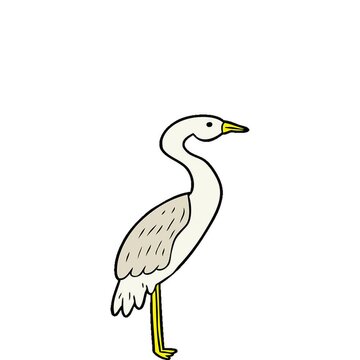 cartoon stork