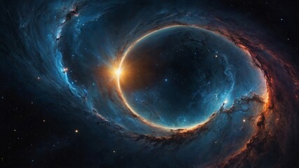 Obraz premium nebula and galaxy in space for background. mysterious and enigm