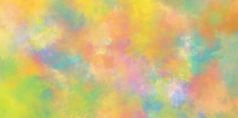 Soft and cloudy Rainbow gradient watercolor background, bright Abstract brush painted watercolor drawing texture, Light multicolor pastel watercolor background paper texture.