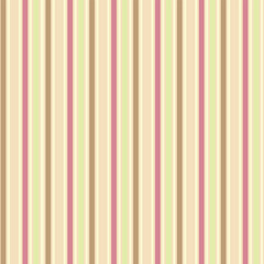 Obraz premium A soothing vertical stripe pattern in soft pastel shades of pink, beige, cream, and green. Ideal for elegant wallpaper, bedding, and textile projects with a vintage touch