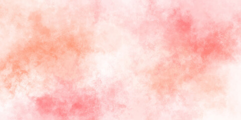 Abstract pink and yellow grunge texture painted with watercolor stains. Closeup of pink textured grunge background. beautiful and colorful watercolor used for wallpaper, banners, design vector frame.