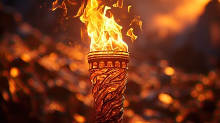 burning candle in the temple