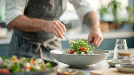 A high-stakes cooking competition environment where chefs strive to impress with creative dishes centered around ponzu sauce.