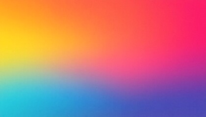 Fototapeta premium Retro Grainy Color Gradient Background with Pale Pink, Blue, Yellow, Purple, Orange, and Red Hues, Featuring a Nostalgic Noise Texture for a Vintage and Artistic Look