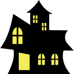 Halloween Castle Silhouette