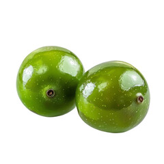 Obraz premium green apples isolated on white background