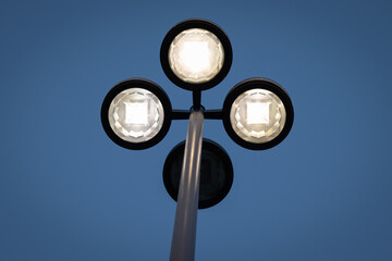 street lamp on the street