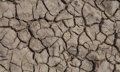 Abstract cracked pattern background. Environment, climate change, global warming and water supplies concept