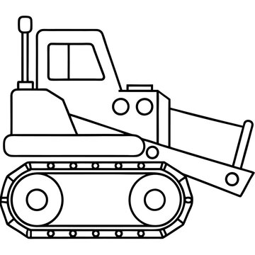 recommend clip art: trencher machine outline coloring book page line art drawing